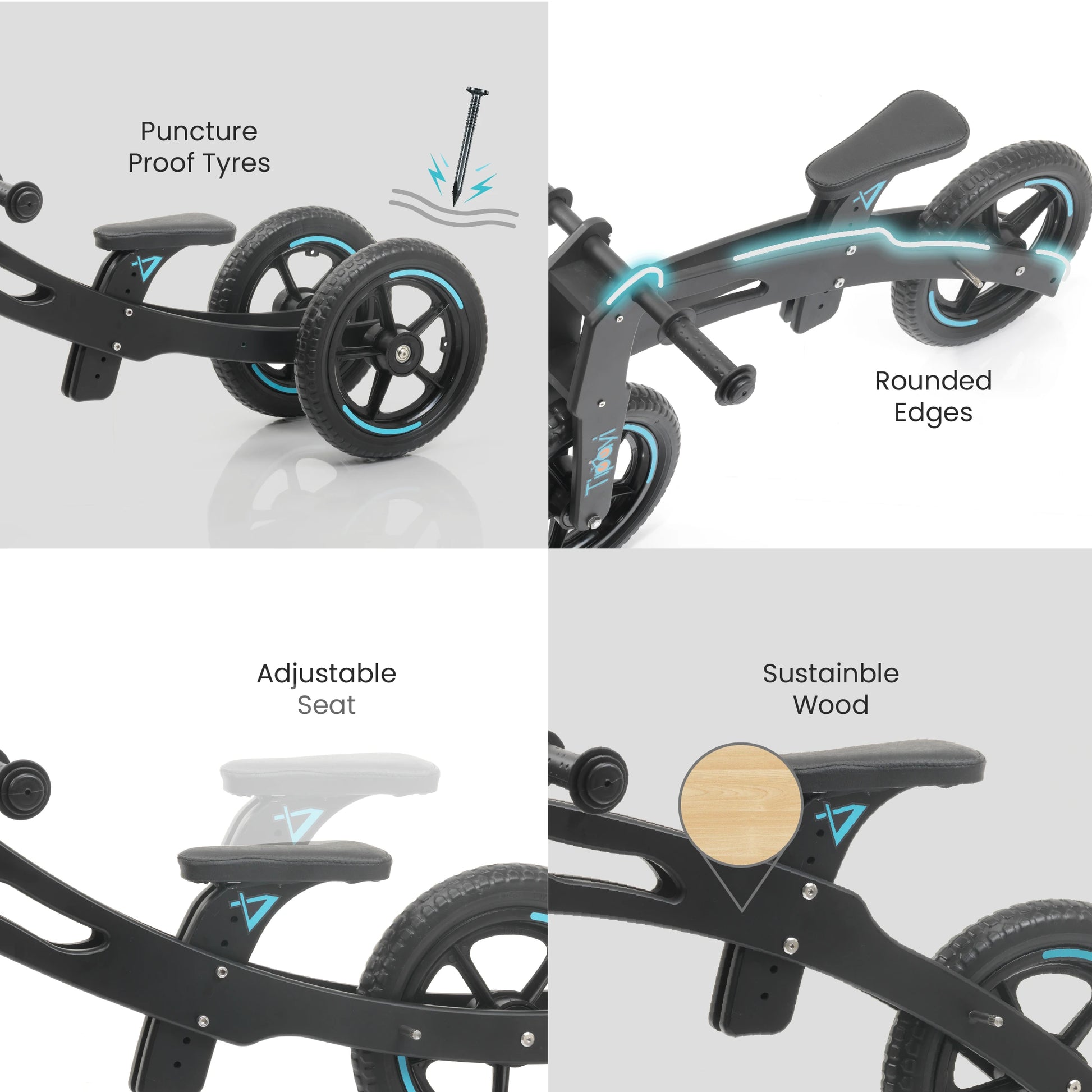 Balance Bike Neon Blue