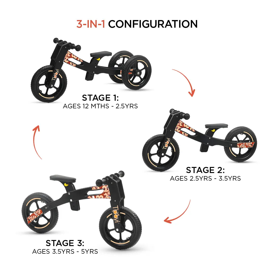 Balance Bike Orange Panda