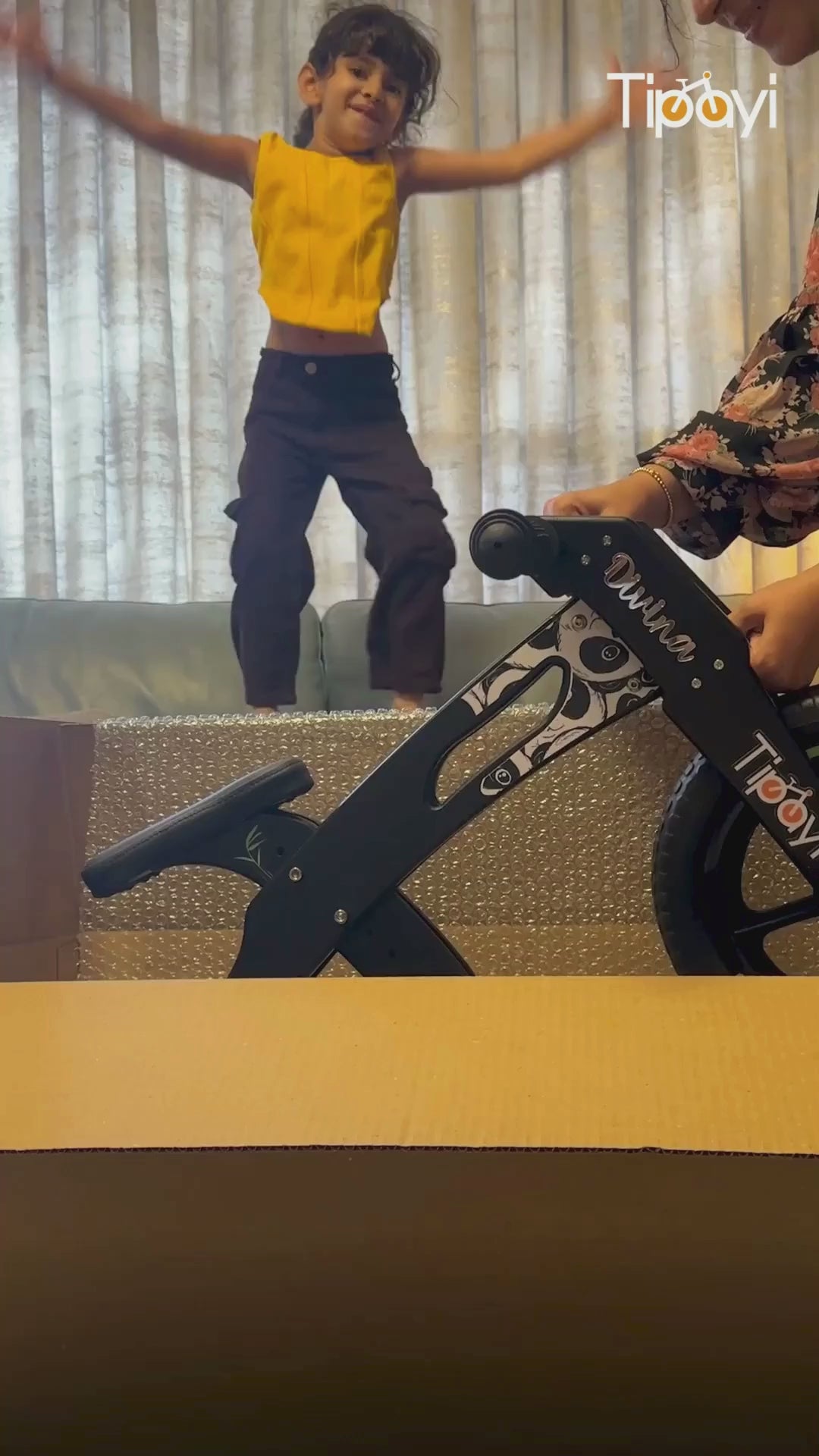 wooden balance bike